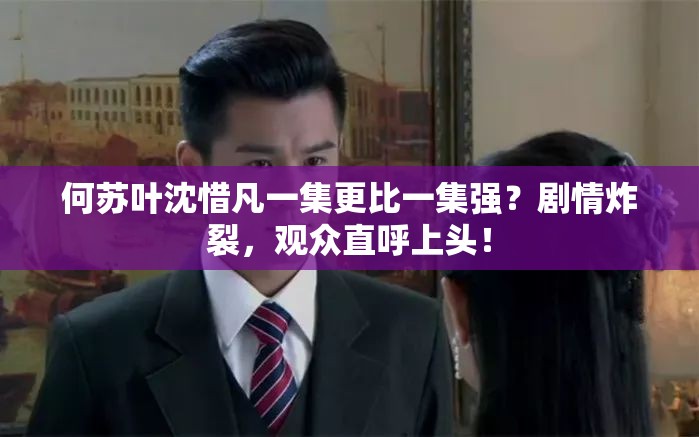 何苏叶沈惜凡一集更比一集强