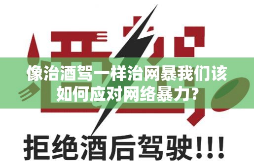 像治酒驾一样治网暴我们该如何应对网络暴力？