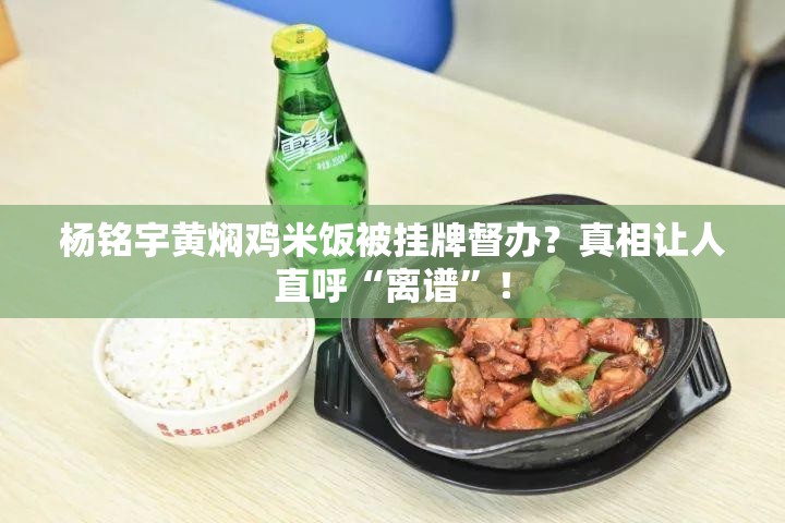 杨铭宇黄焖鸡米饭被挂牌督办