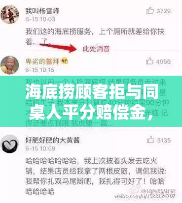 海底捞顾客拒与同桌人平分赔偿金，这波操作直接“鲨疯了”！