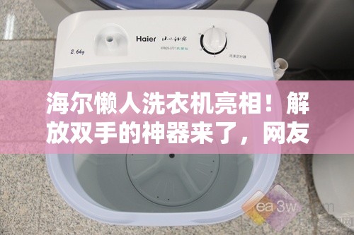 海尔懒人洗衣机亮相！解放双手的神器来了，网友这也太“躺平”了吧！