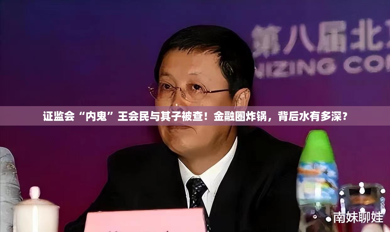 证监会“内鬼”王会民与其子被查！金融圈炸锅，背后水有多深？